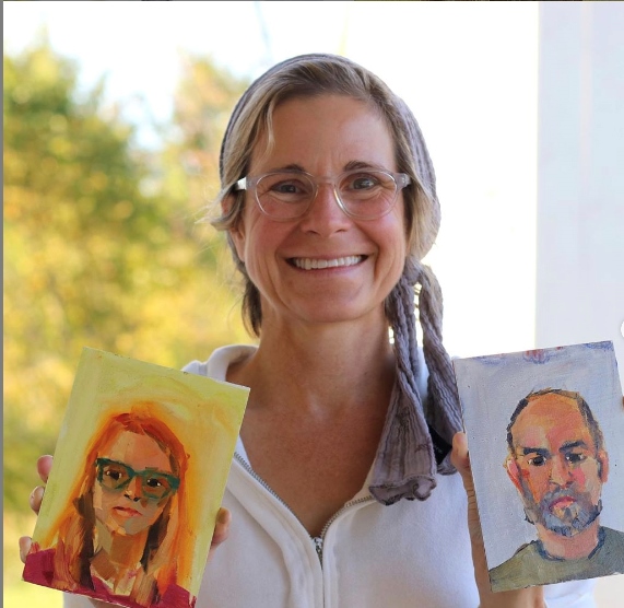 Online Portrait Collage Workshop for adults